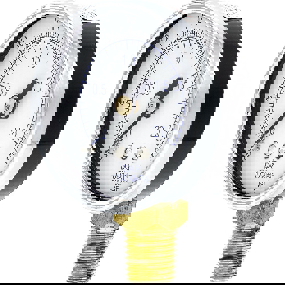 Pressure Gauges; Gauge Type: Utility Gauge ; Scale Type: Dual ; Accuracy (%): 3-2-3% ; Dial Type: Analog ; Thread Type: 1/4